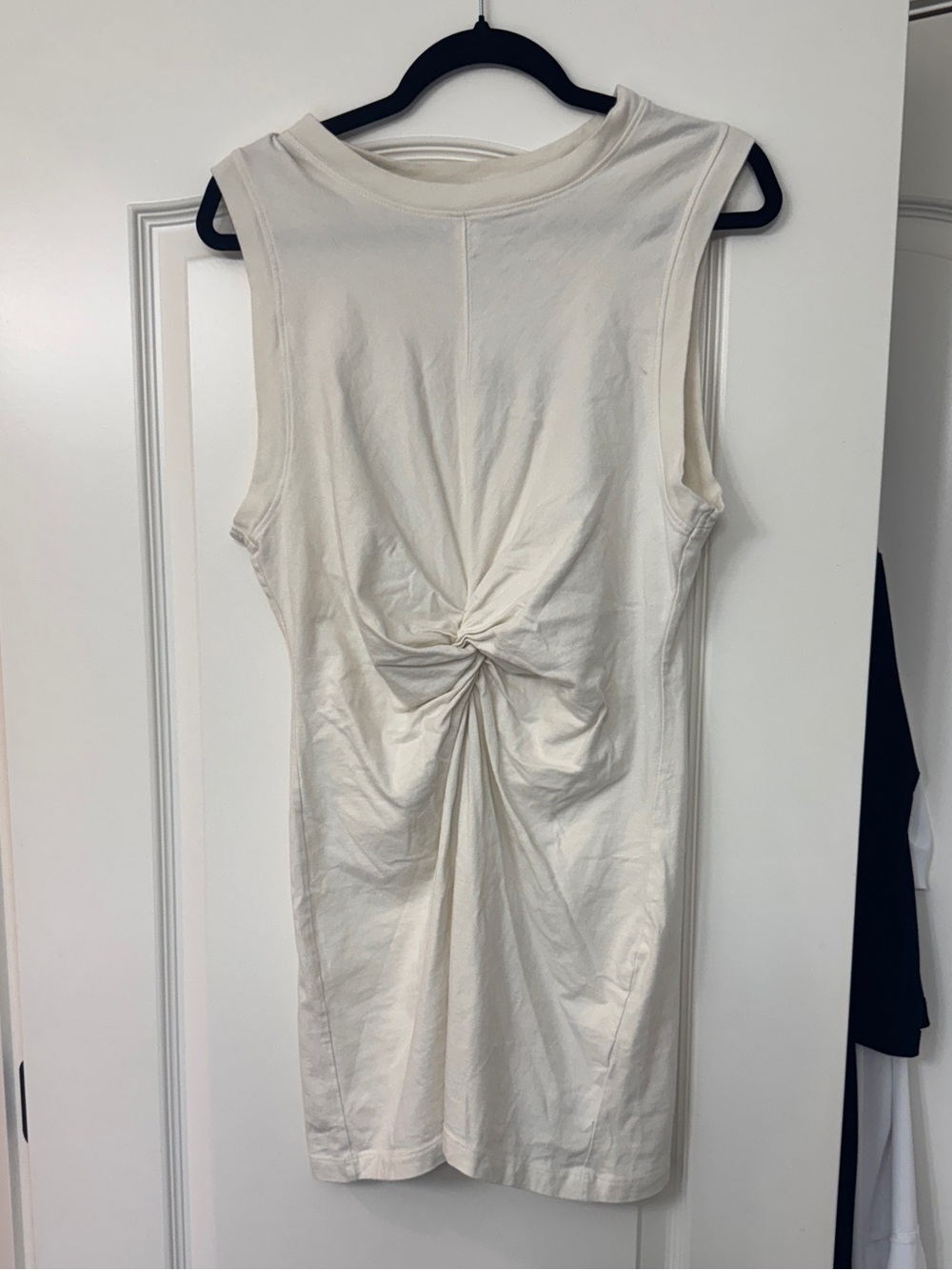 L’Space Danika Front Twist Cotton Minidress - Cream